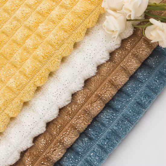 Customized Shining Colorful Gold Print Fabrics for Swimwear & Fashionwear